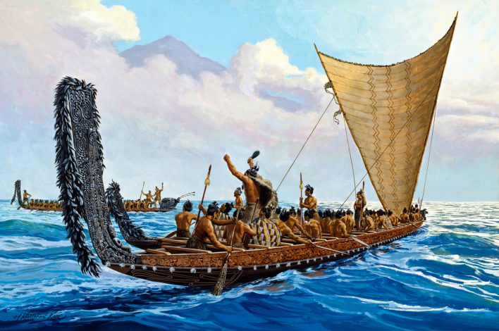 War Canoes of the New Zealand Maori | Herb Kawainui Kāne